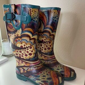 Artistic Multicolor Rain Boots